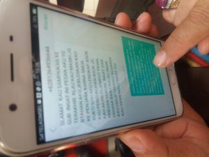 Inilah sms ancaman yang masuk ke ponselnya Arifin Nasir
