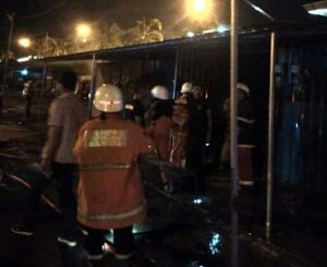 Gudang Mainan Anak-anak di Ruko Pinlang Mas Terbakar
