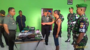 Kodim 0315 Bintan Amankan Empat Orang Pemilik Narkoba Dan Senpi