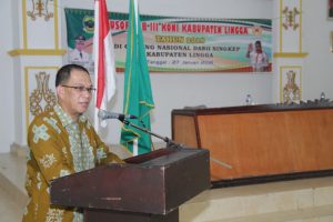 Bupati Lingga Secara Resmi Membuka Musorkab III KONI Kabupaten Lingga