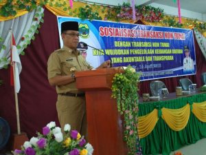 BPKAD Lingga Membuka Sosialisasi Transaksi Non Tunai