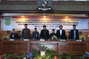 DPRD Gelar Paripurna Penyampaian Visi – Misi Walikota Tanjungpinang 2018-2023