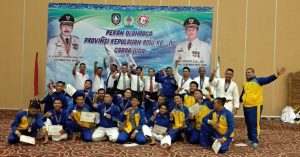 Kabupaten Lingga Terima Kado Emas Dari Atlet Judo di POPROV Kepri Ke-4
