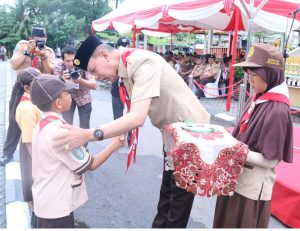 RATUSAN PELAJAR IKUTI PESTA SIAGA PRAMUKA