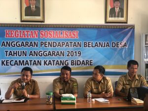 Perdana Kecamatan Katang Bidare gelar Rapat Penyusunan APBDes 2019