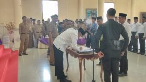 Belum Genap Satu Minggu, Hamid Rizal Kembali Melantik 62 Pejabat Pemkab Natuna