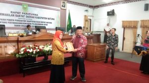 Wabup Sampaikan Pidato Pengantar Ranperda Pertanggungjawaban APBD Natuna TA 2018