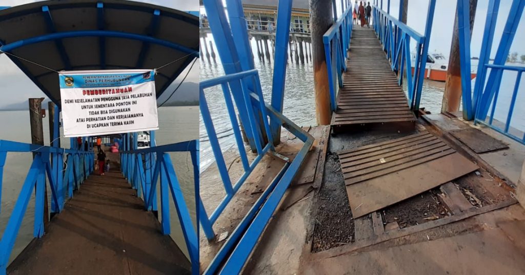 APBD-P 2019 Ponton Direnovasi, Dishub Lingga : Akan Ditutup Sementara