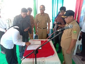 Wakil Bupati Lingga Nizar Resmikan PWA Desa Teluk dan Belungkur