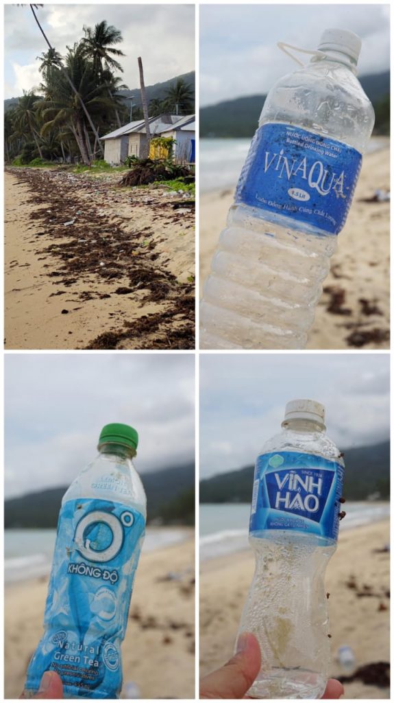 Sampah Merek Luar Negeri Hiasi Bibir Pantai di Natuna