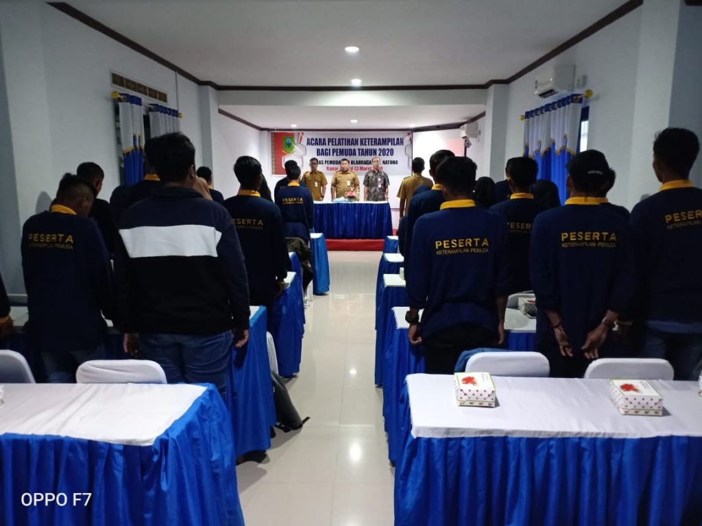 Ciptakan Generasi Muda yang Mandiri, Dispora Natuna Beri Pelatihan 40 Pemuda