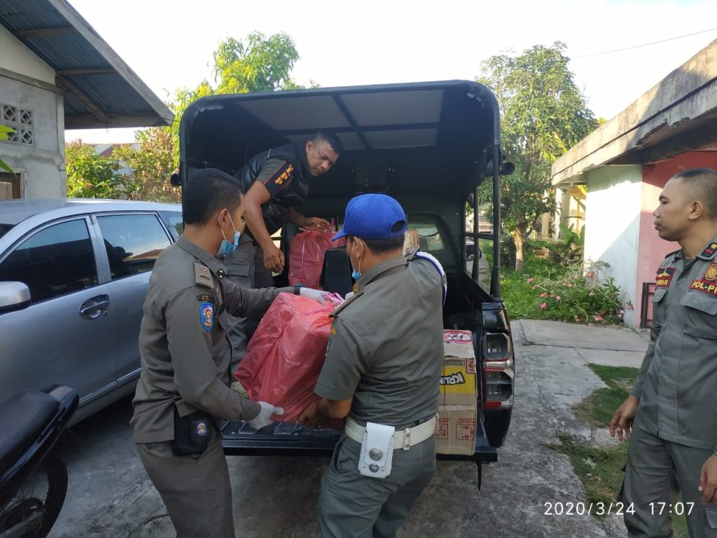 Satpol PP Bengkalis Mengamankan Puluhan Miras