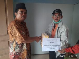 PT. Singkep Tuah Persada Serahkan Bantuan, Said Hamdi : Jaga Kesehatan