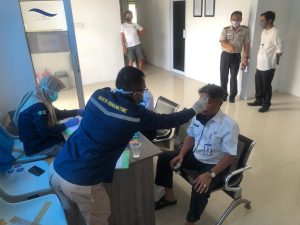 Seluruh ABK Armada Laut Tanjung Uban Ikut Rapid Test