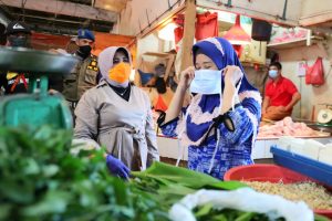 Plt. Wali Kota Rahma Survei Kepatuhan Masyarakat Memakai Masker