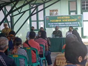 Plh. Danramil 01 Bengkalis, Kapten Arh Isnanu Gelar Sosialisasi Persiapan New Normal