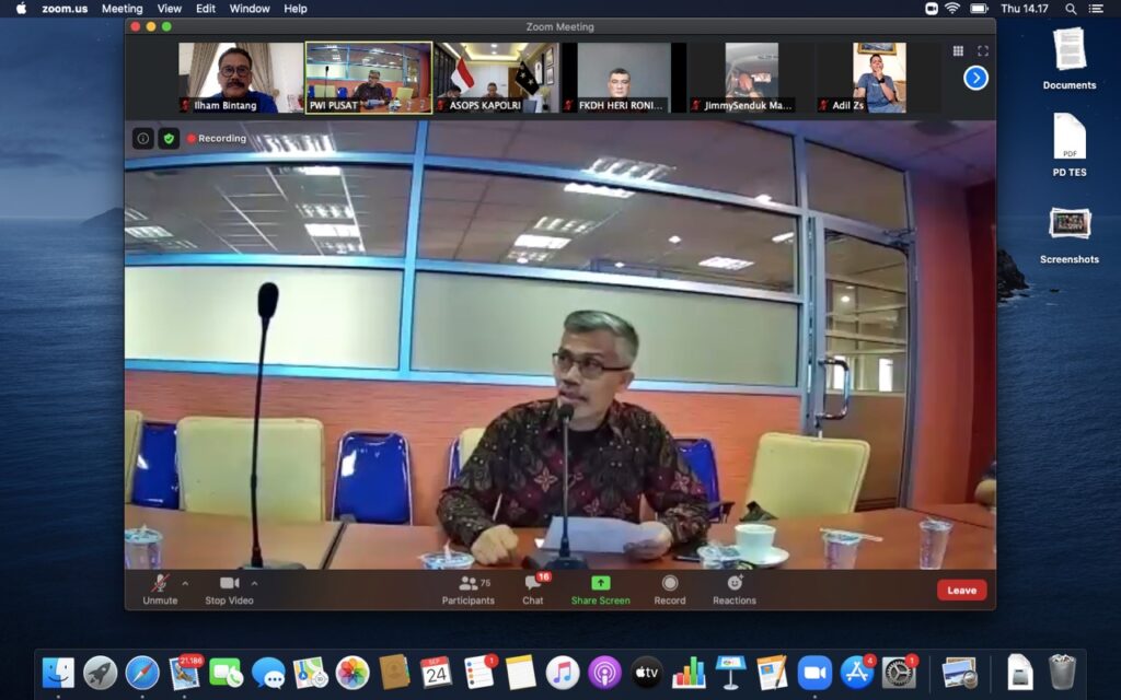 Webinar Mappilu- PWI: Polri Tak Akan Keluarkan Ijin Keramaian Pilkada 9 Desember 2020