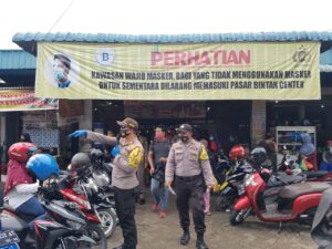 Polsek Tanjungpinang Timur Tegur Pelanggaran Prokes
