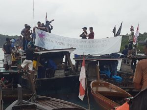 Turun Kelaut, Nelayan se-Kecamatan Posek Tolak Tambang Timah PT. SAR