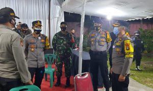Bersama TNI, Polres Terus Kawal Penghitungan Suara