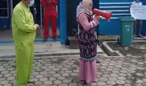 Aksi Demo di Kantor Desa Sebong Lagoi, Masyarakat Ajukan 4 Tuntutan