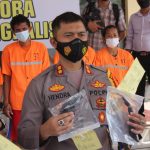 Polres Bengkalis Temukan Senpi Saat Lakukan Pengeledahan Dari Enam Pelaku Peredaran Narkoba