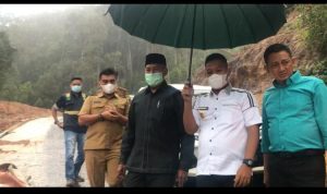 Proyek jalan Tanjung Bungsu Dihentikan, Wabup Lingga Temui Fakta Kelalaian