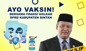 Peduli Terhadap Masyarakat, Fraksi Golkar Bintan Adakan Vaksinasi