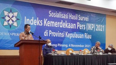 Indeks Kebebasan Pers Kepri Terbaik di Indonesia Tahun 2021