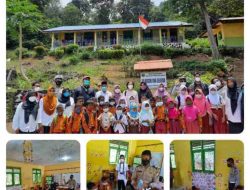 Di SDN 006 Selayar, Satlantas Polres Lingga Bersama Tim Pengmas Oseanografi ITB Gelar Giat Polsanak