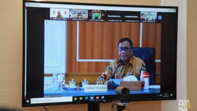 Bahas Upah Minimum, Ansar Lakukan Vicon Bersama Menkopolhukam