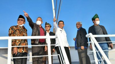 Tiba di Lagoi, Ketua MA RI H.M. Syarifuddin Disambut oleh Gubernur Ansar