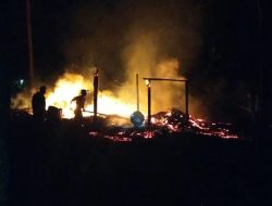 Satu Unit Rumah Warga di Desa Muntai Terbakar, Diduga Konsleting Listrik