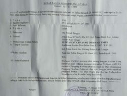 Oknum Kades Pulau Bukit Dilaporkan Ke Polisi Diduga Lakukan Penganiayaan anak Bawah Umur