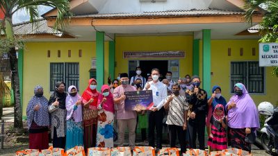 Melalui Program Lompat Lebih Tinggi Meraih Keberkahan, BNI Tanjungpinang Bagikan 250 Paket Sembako