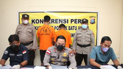 Di Lampu Merah Tanjung Pantun Jodoh, Dua Pelaku Jambret Batam Diringkus