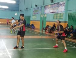 Jalin Silaturrahmi, PB Korpri Bengkalis – PB Korpri Dumai Gelar Laga Persahabatan Badminton