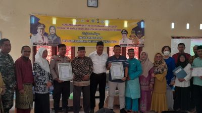 Pisah Sambut RT/RW Sungai Lekop, Hasriawady : Tingkatkan Kesejahteraan Masyarakat