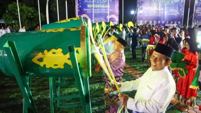Gubernur Kepri Pukul Beduk, Pertanda STQH Ke-X Kabupaten Lingga Resmi Dibuka