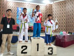 Kejuaraan Taekwondo Ke-4 Pengkot TI Tanjungpinang Atlet Lingga Sabet Juara Kedua