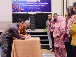 Dihadapan Bupati Bengkalis, PT. Elnusa TBK dan PT. BLJ Tandatangan MoU