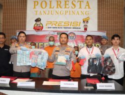 Polresta Tanjungpinang Ungkap Kasus Pembobolan Brankas