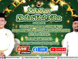 Sholat Idul Adha 1444 H di Lapangan Pamedan Tanjungpinang, Ansar Jadi Khatib