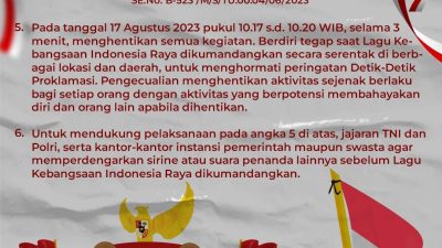 Semarakkan HUT ke-78 RI, Masyarakat Diimbau Pasang Bendera Merah Putih