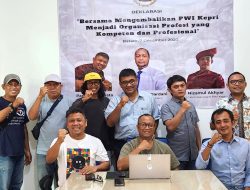 Pasangan Saibansah-Parna Deklarasi Menjadi Calon Ketua PWI Kepri dan Ketua DK
