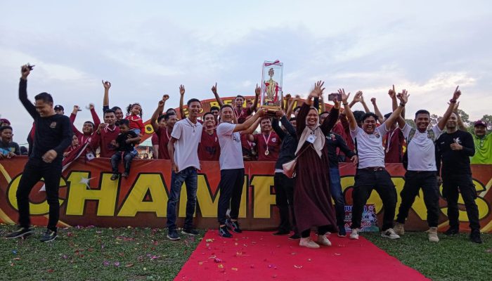 Final Sepak Bola Kapolres Bengkalis CUP, Tim A Senggoro FC Berhasil Tumbangkan Air Putih FC dengan Skor 1-0