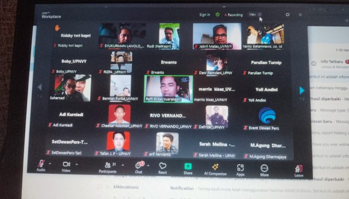 Tingkatkan KEJ, Dewan Pers Gelar Pra UKW Melalui UPNVY dan IJTI