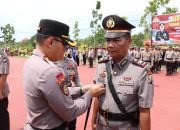 Kapolres Bintan Pimpin Sertijab dan Pelantikan PJU Polres Bintan