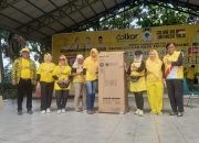 Golkar Tanjungpinang Meriahkan HUT ke 60 Dengan Senam Sehat dan Doorprize