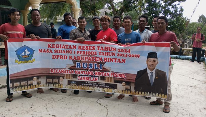 Sambut Aspirasi, Rusli Anggota DPRD Bintan Dapil II Sambangi Warga Desa Kelong